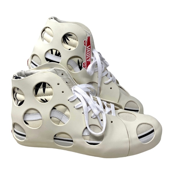 VANS Sk8-Hi Cage VLT LX Polka Dot Marshmallow Shoes Skate Men’s Size VN0A5FBW2UH - Picture 2 of 10